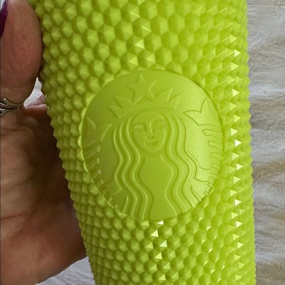 Starbucks Neon Green Textured Tumbler Frappuccino 16 Oz. - Picture 5 of 6